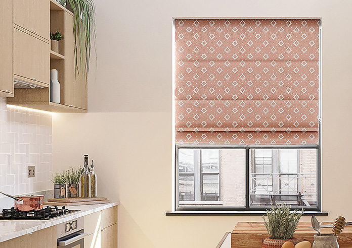 Huaraz Velvet, Peach - Twist&Fit Roman Blind - Image 3